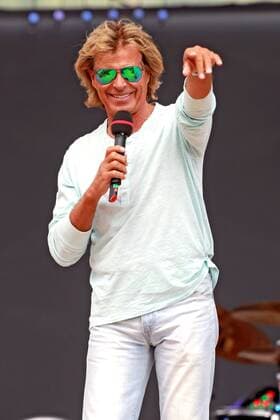 ORF Wenn die Musi spielt . Sänger Hansi Hinterseer während der Generalprobe zum Musik Open Air Wenn die Musi spielt am 28.07.2017 auf dem Festgelände in Bad Kleinkirchheim.