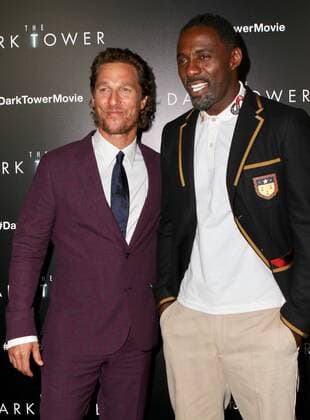 Premiere of The Dark Tower at the Museum of Modern Art on July 31, 2017 in New York City. Matthew McConaughey;Idris Elba New York United States  536949