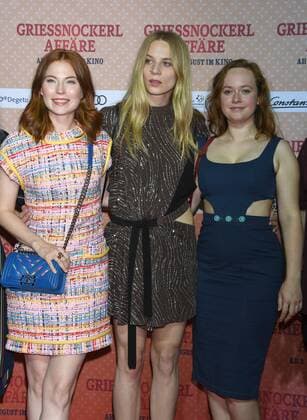 Nora Waldstätten, Lilith Stangenberg und Franziska Singer Premiere Grießnockerlaffäre Mathäser Filmpalast Kino, Fernsehen München 01. August 2017