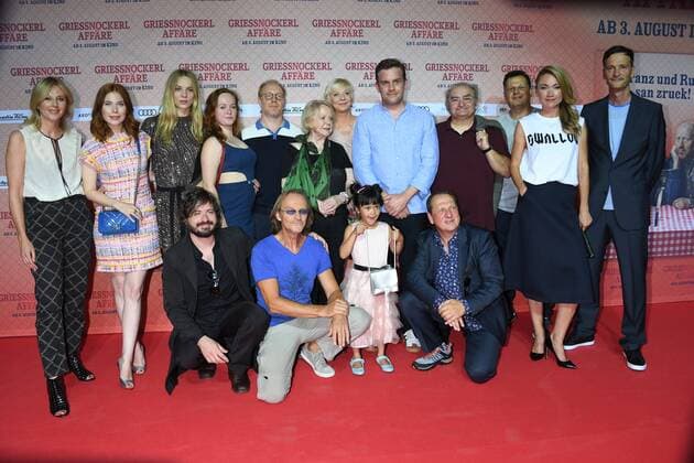 Gruppenfoto Premiere Grießnockerlaffäre Mathäser Filmpalast Kino, Fernsehen München 01. August 2017
