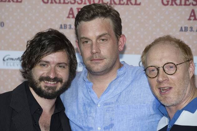 Daniel Christiansen, Sebastian Bezzel und Simon Schwarz bei der Premiere des Kinofilms Griessnockerlaffäre im Mathäser Filmpalast. München, 01.08.2017 Foto:xN.xKolinzx xFuturexImage