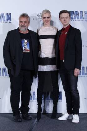 August 2, 2017 - EUM20170802ESP01.JPG.CIUDAD DE MEXICO CinemaCine-Valerian.- El realizador frances, Luc Besson, y la actriz britanica y actor estadounidense, Cara Delevingne y Dane DeHaan, respectivamente, en la conferencia de prensa para presentar el filme Valerian y la ciudad de los mil planetas , 2 de agosto de 2017, de la cual forman parte. Foto: Agencia EL UNIVERSALAgustin SalinasJMA  - ZUMAu78_ 20170802_zaf_u78_010 Copyright: xElxUniversalx