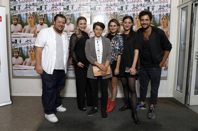 Till Butterbach, Anna König, Julia C. Kaiser, Julia Becker, Ines Marie Westernströer und Christian Natter bei der Premiere des Kinofilms Die Hannas im Odeon Kino. Köln, 02.08.2017 Foto:xC.xHardtx xFuturexImage