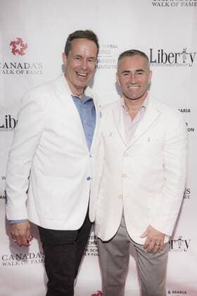 August 2, 2017 - Toronto, Ontario, Canada - Music Under the City Stars, presented by CanadaÃ¢â‚¬â ¢s Walk of Fame, Walter and Maria Schneider, Jeffrey Latimer Entertainment and Liberty Entertainment Group, gathered some of CanadaÃ¢â‚¬â ¢s most talented singer-songwriters and music icons alongside TorontoÃ¢â‚¬â ¢s philanthropic community for an evening of fundraising and performances at the majestic castle in the city, Casa Loma. IN PICTURE: JEFFREY LATIMER and LARRY TOBIN Toronto Canada - ZUMAm154 20170802_zap_m154_006 Copyright: xAngelxMarchinix