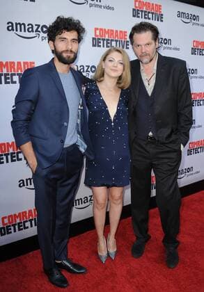 August 3, 2017 - Hollywood, California, U.S. - Cornilieu Ulici, Olivia Nita, Florin Piersic Jr. attends The Los Angeles Premiere of Amazon Prime Video Comrade Detective held at the Arclight Theater in Hollywood, California on August 3, 2017. 2017 Hollywood U.S. - ZUMAl86_ 20170803_zaf_l86_008 Copyright: xDavexLongendykex