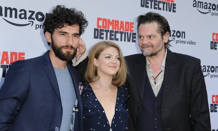 August 3, 2017 - Hollywood, California, U.S. - Cornilieu Ulici, Olivia Nita, Florin Piersic Jr. attends The Los Angeles Premiere of Amazon Prime Video Comrade Detective held at the Arclight Theater in Hollywood, California on August 3, 2017. 2017 Hollywood U.S. - ZUMAl86_ 20170803_zaf_l86_010 Copyright: xDavexLongendykex