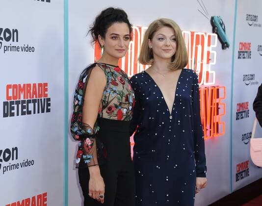 August 3, 2017 - Hollywood, California, U.S. - Jenny Slate, Olivia Nita attends The Los Angeles Premiere of Amazon Prime Video Comrade Detective held at the Arclight Theater in Hollywood, California on August 3, 2017. 2017 Hollywood U.S. - ZUMAl86_ 20170803_zaf_l86_087 Copyright: xDavexLongendykex