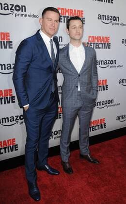 August 3, 2017 - Hollywood, California, U.S. - Channing Tatum, Joseph Gordon-Levitt attends The Los Angeles Premiere of Amazon Prime Video Comrade Detective held at the Arclight Theater in Hollywood, California on August 3, 2017. 2017 Hollywood U.S. - ZUMAl86_ 20170803_zaf_l86_093 Copyright: xDavexLongendykex