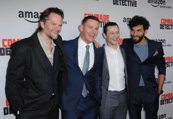 August 3, 2017 - Hollywood, California, U.S. - Florin Piersic Jr., Channing Tatum, Joseph Gordon-Levitt, Cornilieu Ulici attends The Los Angeles Premiere of Amazon Prime Video Comrade Detective held at the Arclight Theater in Hollywood, California on August 3, 2017. 2017 Hollywood U.S. - ZUMAl86_ 20170803_zaf_l86_064 Copyright: xDavexLongendykex