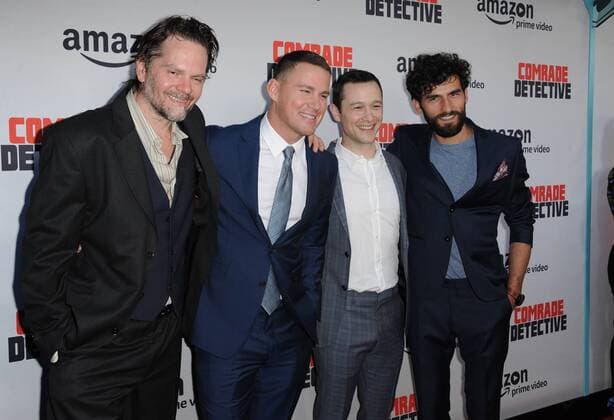 August 3, 2017 - Hollywood, California, U.S. - Florin Piersic Jr., Channing Tatum, Joseph Gordon-Levitt, Cornilieu Ulici attends The Los Angeles Premiere of Amazon Prime Video Comrade Detective held at the Arclight Theater in Hollywood, California on August 3, 2017. 2017 Hollywood U.S. - ZUMAl86_ 20170803_zaf_l86_065 Copyright: xDavexLongendykex