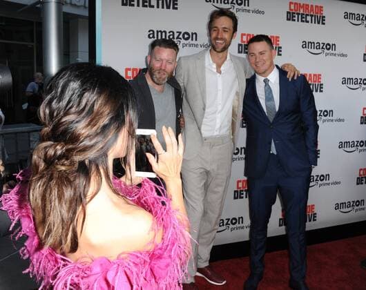 August 3, 2017 - Hollywood, California, U.S. - Jenna DewanTatum, Channing Tatum attends The Los Angeles Premiere of Amazon Prime Video Comrade Detective held at the Arclight Theater in Hollywood, California on August 3, 2017. 2017 Hollywood U.S. - ZUMAl86_ 20170803_zaf_l86_066 Copyright: xDavexLongendykex
