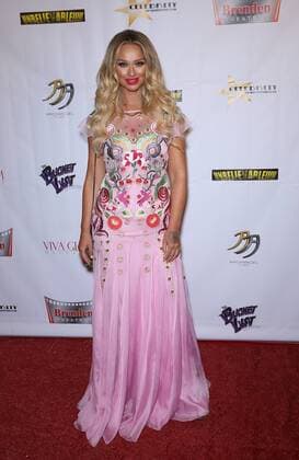 August 4, 2017 - Las Vegas, NV, U.S. - 04 August 2017 - Las Vegas, Nevada - Katarina Van Derham. Sneak Peek FREE Screening of UNBELIEVABLE!!!!!Ã¢â‚¬Â, A Sci-Fi Spoof Starring over 42 Former Ã¢â‚¬oeStar TrekÃ¢â‚¬Â stars and a Puppet Captain, at Brenden Theaters inside the Palms Las Vegas. Photo Credit: MJT AdMedia Las Vegas U.S. - ZUMAa123 20170804_zaa_a123_034 Copyright: xMjtAdmediax