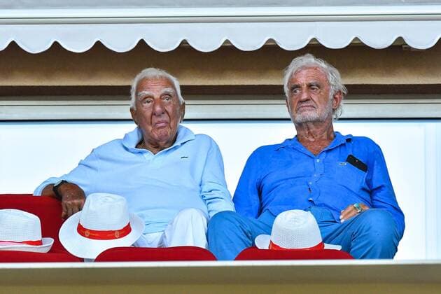 Jean-Paul Belmondo, Charles Gerard - FOOTBALL : AS Monaco vs Toulouse FC - Ligue 1 - Monaco CELEBRITES : Monaco vs Toulouse - Ligue 1 - 04 08 2017 LionelUrman Panoramic 