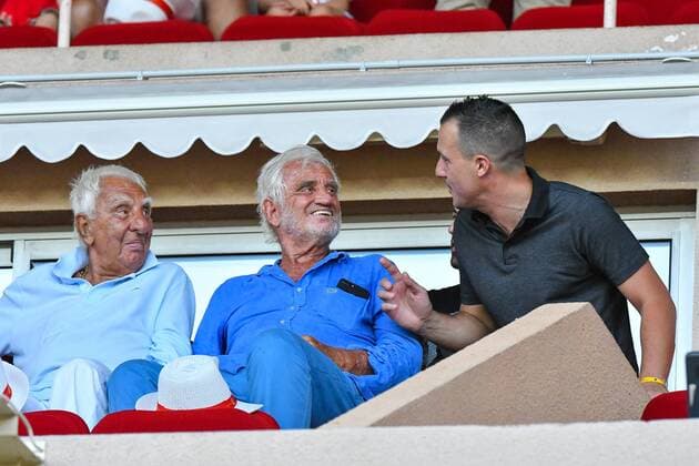 Jean-Paul Belmondo, Charles Gerard - FOOTBALL : AS Monaco vs Toulouse FC - Ligue 1 - Monaco CELEBRITES : Monaco vs Toulouse - Ligue 1 - 04 08 2017 LionelUrman Panoramic 