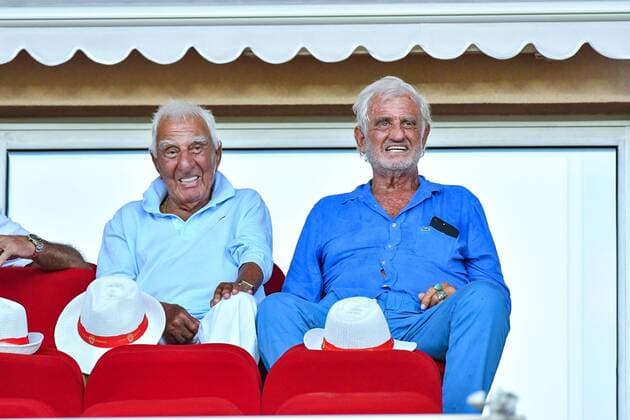 Jean-Paul Belmondo, Charles Gerard - FOOTBALL : AS Monaco vs Toulouse FC - Ligue 1 - Monaco CELEBRITES : Monaco vs Toulouse - Ligue 1 - 04 08 2017 LionelUrman Panoramic 