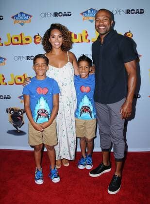 August 5, 2017 - Los Angeles, CA, U.S. - 05 August 2017 - Los Angeles, California - Gloria Govan, Derek Fisher. World premiere of Nut Job 2: Nutty by Nature held at Regal Cinema at L.A. Live in Los Angeles. Photo Credit: AdMedia Los Angeles U.S. - ZUMAa123 20170805_zaa_a123_055 Copyright: xBirdiexThompsonx