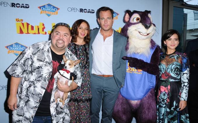 August 5, 2017 - Los Angeles, CA, U.S. - 05 August 2017 - Los Angeles, California - Gabriel Ilgesias, Maya Rudolph, Will Arnett, Isabela Moner. World premiere of Nut Job 2: Nutty by Nature held at Regal Cinema at L.A. Live in Los Angeles. Photo Credit: AdMedia Los Angeles U.S. - ZUMAa123 20170805_zaa_a123_056 Copyright: xBirdiexThompsonx