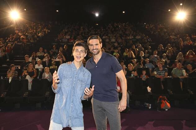 Lukas Rieger und Tom Beck bei der Premiere des Kinofilms Bigfoot Junior The Son of Bigfoot im Kino in der Kulturbrauerei. Berlin, 06.08.2017 Foto:xS.xGabschx xFuturexImage