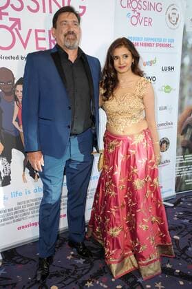 Carl T James and Bhella Candenti attend the Crossing Over Film Premiere at Cineworld in London. AUGUST 6th 2017  TSTx171754