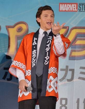 Actor Tom Holland attends the Japan premiere for the film Spider-Man: Homecoming in Tokyo, Japan on August 7, 2017.  TKP2017080715 KEIZOxMORI