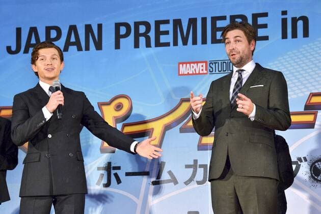 Tom Holland und Jon Watts bei der Premiere des Kinofilms Spider-Man: Homecoming im Kabukicho Cinecity Park. Tokio, 07.08.2017 Foto:xK.xNarax xFuturexImage