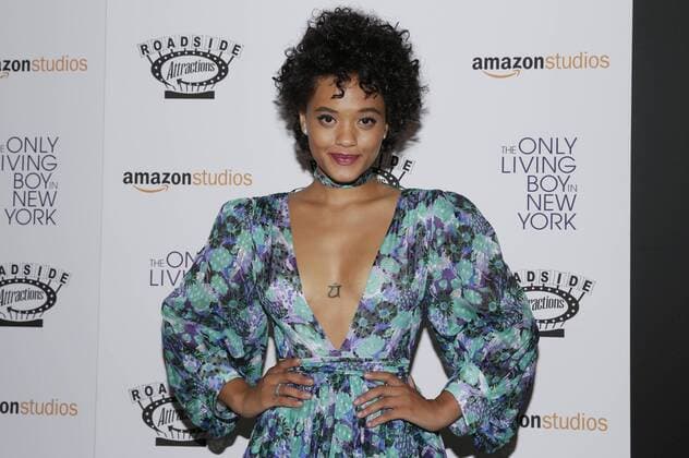 Kiersey Clemons arrives on the red carpet at The Only Living Boy In New York New York Premiere at The Museum of Modern Art on August 7, 2017 in New York City.  NYP20170807123 JOHNxANGELILLO