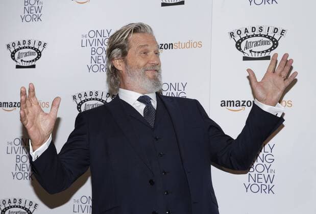 Jeff Bridges arrives on the red carpet at The Only Living Boy In New York New York Premiere at The Museum of Modern Art on August 7, 2017 in New York City.  NYP20170807142 JOHNxANGELILLO