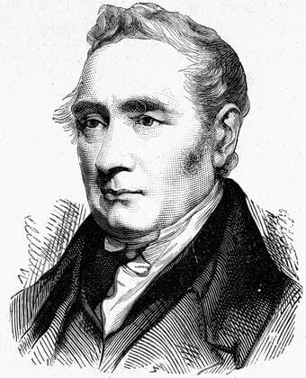 IMAGO History, Die Geburt des Eisenbahnverkehrs: 1802-1830 George Stephenson (9 June 1781 – 12 August 1848) was an English civil engineer and mechanical engineer who built the first public inter-city railway line in the world to use steam locomotives, the Liverpool and Manchester Railway which opened in 1830. Renowned as the Father of Railways WorldxHistoryxArchive 917_05_WHA_095_0066