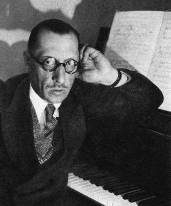 Photograph of Igor Stravinsky (1882-1971) a Russian composer, pianist, and conductor. Dated 20th Century WorldxHistoryxArchive 917_05_WHA_095_0685