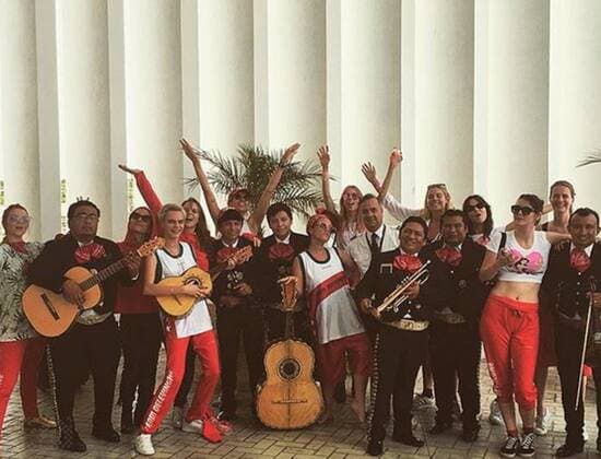 Cara Delevingne s birthday party in the jungle: Model takes group of friends to £5,750 a night retreat in Mexico to celebrate her 25th birthday Jaime Winstone;Josephine de la Baume;Cara Delevingne;Christabel Reed;Sophia Kerrison;Scarlet Alexander;Jazzy De Lisser;Octavia Calthorpe;Tallulah Bernard;Niamh Watmore Mexico  539141