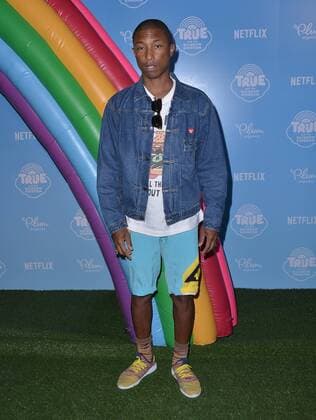 August 10, 2017 - Los Angeles, CA, U.S. - 10 August 2017 - Los Angeles, California - Pharrell Williams. Premiere of Netflix s True and The Rainbow held at Pacific Theaters at The Grove in Los Angeles. Photo Credit: AdMedia Los Angeles U.S. - ZUMAa123 20170810_zaa_a123_002 Copyright: xBirdiexThompsonx