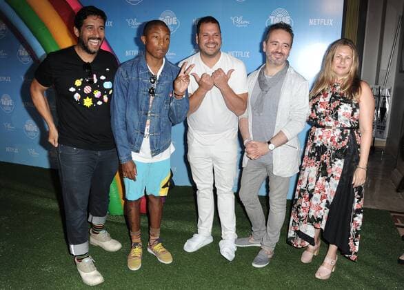 August 10, 2017 - Hollywood, California, U.S. - Pharrell Williams attends The Netflix Original Series True And The Rainbow Kingdom held at the Pacific Theatres in Los Angeles, California on August 10, 2017. 2017 Hollywood U.S. - ZUMAl86_ 20170810_zaf_l86_030 Copyright: xDavexLongendykex
