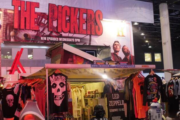 Philippines: HistoryCon 2017 The Pickers booth and some wearable items up for sale.  GeorgexBuid