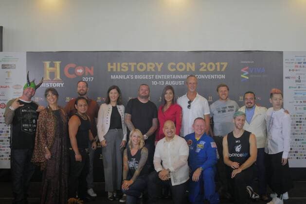 Philippines: HistoryCon 2017 L - R) (T - B) Horny Mike Henry (Counting Cars), Danielle Colby (The Pickers), Justin Mott  GeorgexBuid