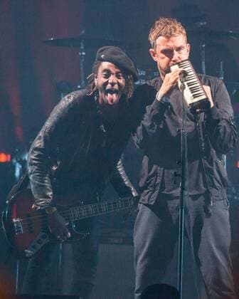 August 11, 2017 - San Francisco, California, U.S - SEYE ADELEKAN and DAMON ALBARN of Gorillaz during the Outside Lands Music Festival at Golden Gate Park in San Francisco, California San Francisco U.S. - ZUMAs135 20170811_zap_s135_062 Copyright: xDanielxDeSloverx