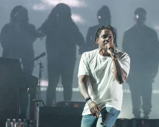 August 11, 2017 - San Francisco, California, U.S - PUSHA T (TERRENCE LEVARR THORNTON) performs with Gorillaz during the Outside Lands Music Festival at Golden Gate Park in San Francisco, California San Francisco U.S. - ZUMAs135 20170811_zap_s135_063 Copyright: xDanielxDeSloverx
