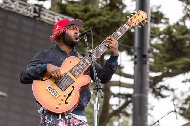 August 12, 2017 - San Francisco, California, U.S - THUNDERCAT (STEPHEN BRUNER) during the Outside Lands Music Festival at Golden Gate Park in San Francisco, California San Francisco U.S. - ZUMAs135 20170812_zap_s135_012 Copyright: xDanielxDeSloverx
