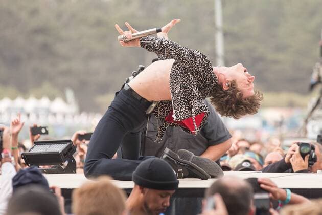 August 12, 2017 - San Francisco, California, U.S - MATT SHULTZ of Cage the Elephant during the Outside Lands Music Festival at Golden Gate Park in San Francisco, California San Francisco U.S. - ZUMAs135 20170812_zap_s135_021 Copyright: xDanielxDeSloverx