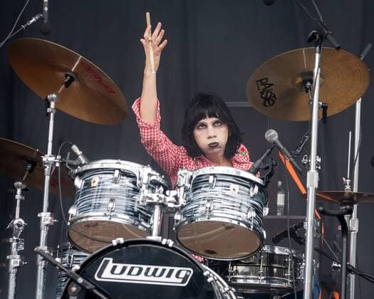 August 12, 2017 - San Francisco, California, U.S - MICHAEL D ADDARIO of The Lemon Twigs during the Outside Lands Music Festival at Golden Gate Park in San Francisco, California San Francisco U.S. - ZUMAs135 20170812_zap_s135_029 Copyright: xDanielxDeSloverx