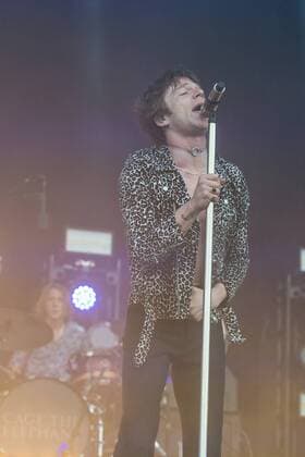 August 12, 2017 - San Francisco, California, U.S - JARED CHAMPION and MATT SHULTZ of Cage the Elephant during the Outside Lands Music Festival at Golden Gate Park in San Francisco, California San Francisco U.S. - ZUMAs135 20170812_zap_s135_070 Copyright: xDanielxDeSloverx