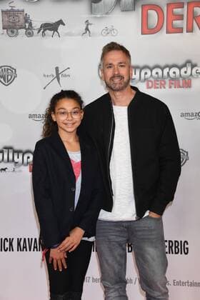 Manou Lubowski mit Tochter Beija Weltpremiere - bullyparade Der Film Mathäser Filmpalast Kino, Fernsehen München 13. August 2017