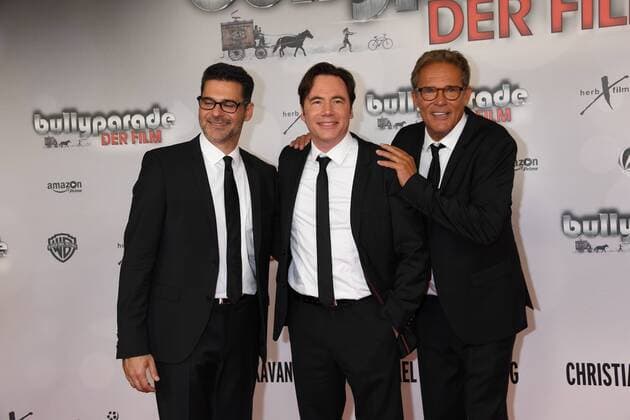 Rick Kavanian, Michael Bully Herbig und Christian Tramitz Weltpremiere - bullyparade Der Film Mathäser Filmpalast Kino, Fernsehen München 13. August 2017