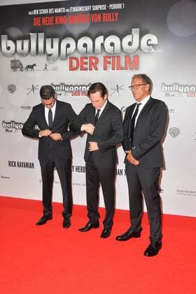 v.li.: Rick Kavanian, Michael Bully Herbig, Christian Tramitz Muenchen, Deutschland, 13.08.2017, Kino, News, Weltpremiere: Bullyparade - Der Film, xklx