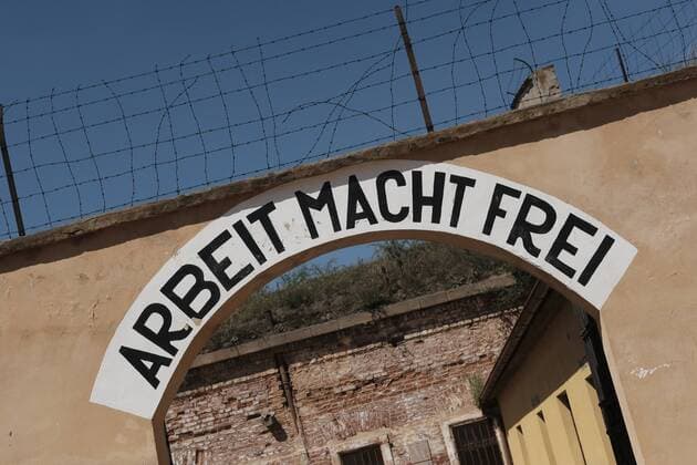 August 13, 2017 - Terezin, Czech Republic - The TerezoÂ­n concentration camp in Czechoslovakia. Was converted into a ghetto for the extermination of the Jews. The place occupied by the concentration camp has become a museum in memory of the victims. August 15 TerezoÂ­n. Czech Republic Terezin Czech Republic  - ZUMAn230 20170813_zaa_n230_305 Copyright: xOscarxGonzalezx