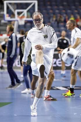 Wolfgang Trepper beim Handball-Tag mit Kindertraining und Prominenten-Spiel in der Lanxess Arena. Köln, 13.08.2017 Foto:xC.xHardtx xFuturexImage