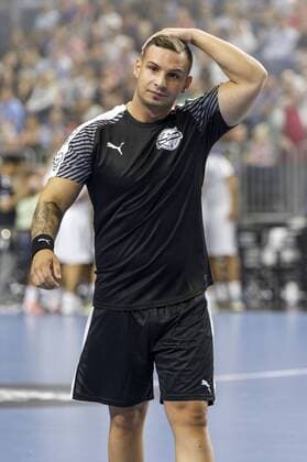 Pietro Lombardi beim Handball-Tag mit Kindertraining und Prominenten-Spiel in der Lanxess Arena. Köln, 13.08.2017 Foto:xC.xHardtx xFuturexImage
