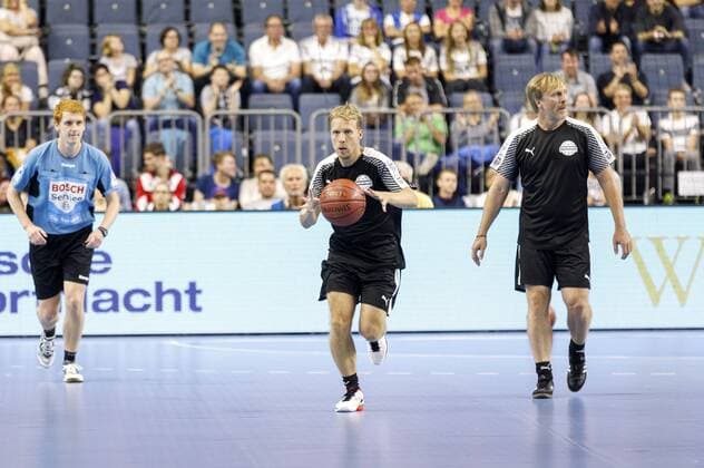 Oliver Pocher beim Handball-Tag mit Kindertraining und Prominenten-Spiel in der Lanxess Arena. Köln, 13.08.2017 Foto:xC.xHardtx xFuturexImage