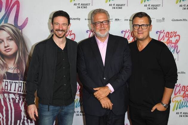 Oliver Berben, Martin Moszkowicz, Torsten Koch bei der Premiere Tiger Milch im KIno der Kulturbrauerei in Berlin am 15.08.2017