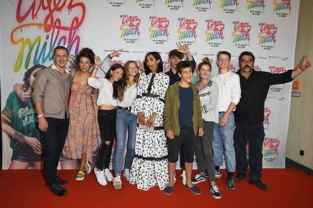 Flora Li Tiemann, Emily Kusche, Narges Rashidi und weitere Darsteller bei der Premiere Tiger Milch im KIno der Kulturbrauerei in Berlin am 15.08.2017