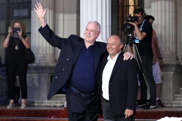 John Cleese Receive the Honorary Heart of Sarajevo 16.08.2017., Sarajevo, Bosnia and Herzegovina - British comedian John Cleese Honorary Heart of Sarajevo Award for extraordinary contribution to the art of film at the 23rd edition of the Sarajevo Film Festival.  ArminxDurgut HaloPix PIXSELL